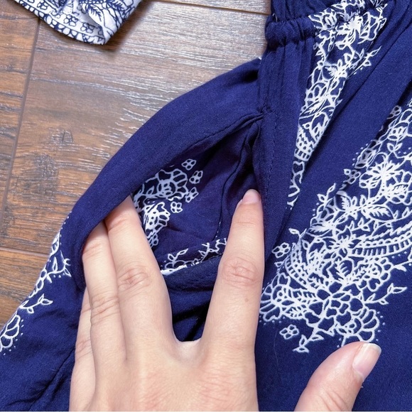 Faithfull • Yacht Romper playsuit navy blue Devani print bandana floral Anthro - Picture 8 of 16